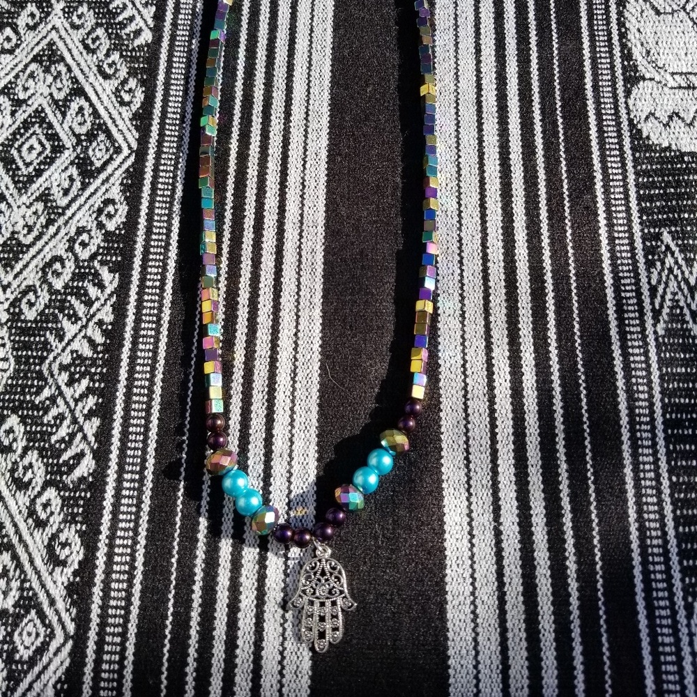 Hamsa necklace